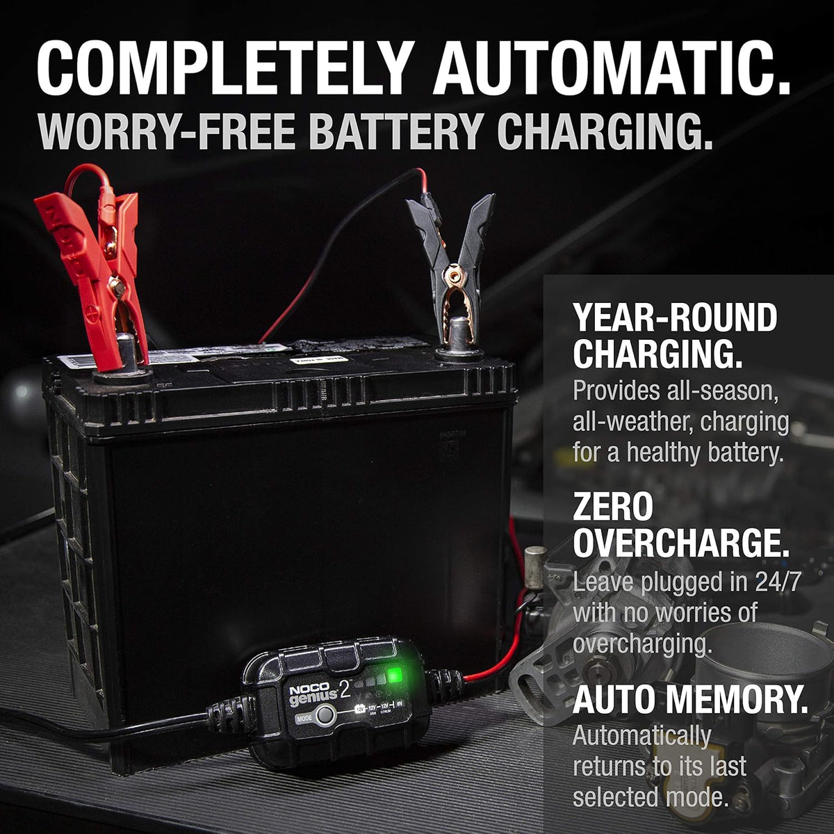 2-Amp Portable Smart Battery Charger and Maintainer, Pack of 2 S10013