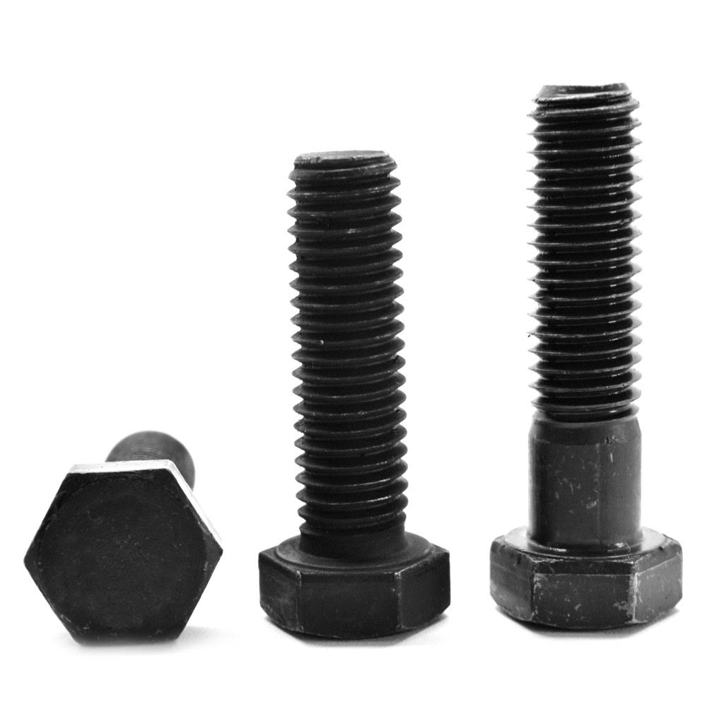 5/16x22-18 x 4 1/2x22 (PT) Coarse Thread Grade 5 Hex Cap Screw Medium Carbon Steel Black Oxide Y76054