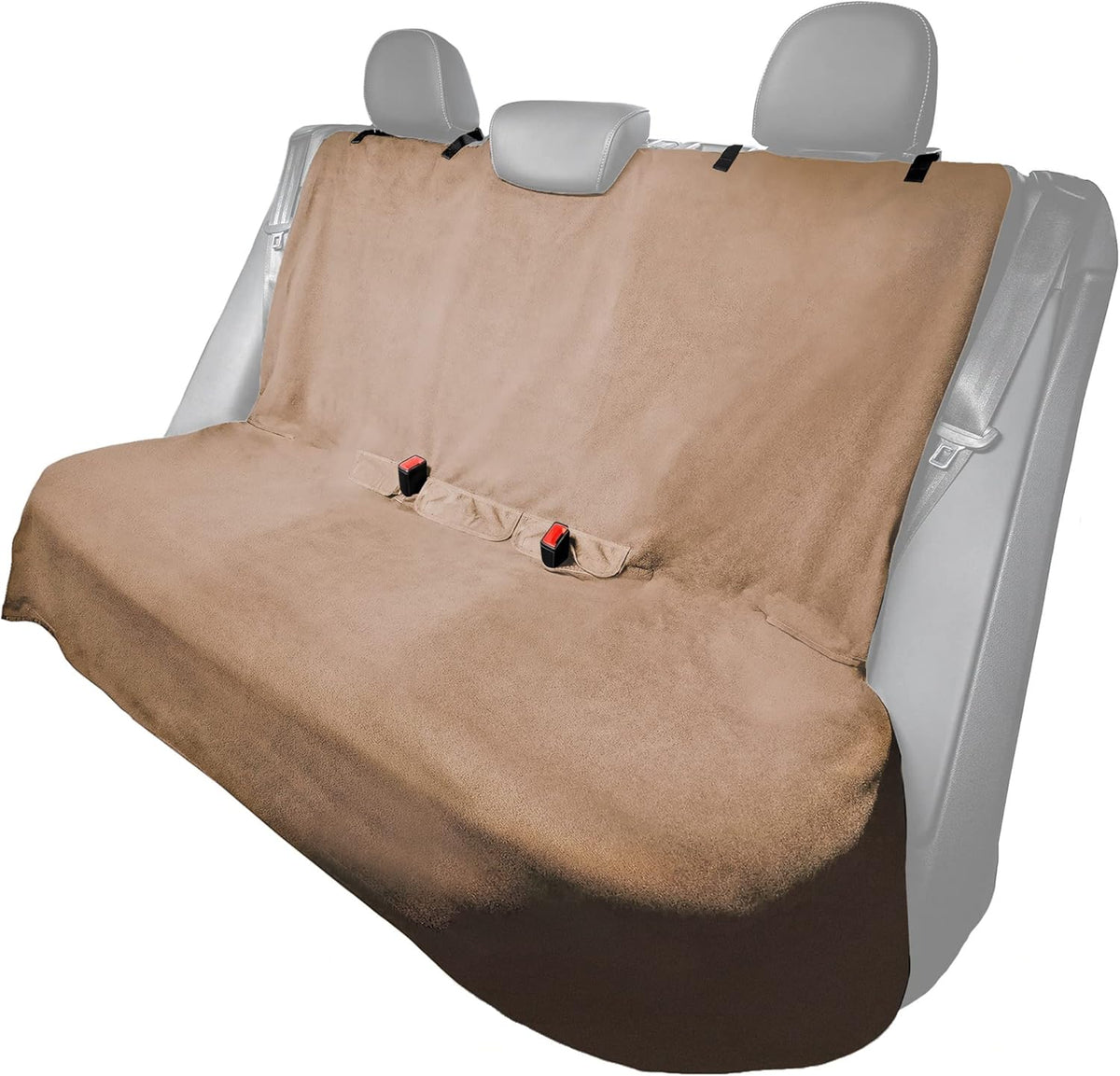 Black Non-Slip Removable Car Seat Cover, Pack of 2 U155