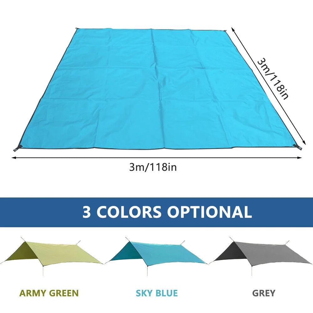 Blue 10'x10' Portable Beach Tent Sun Shelter C841636