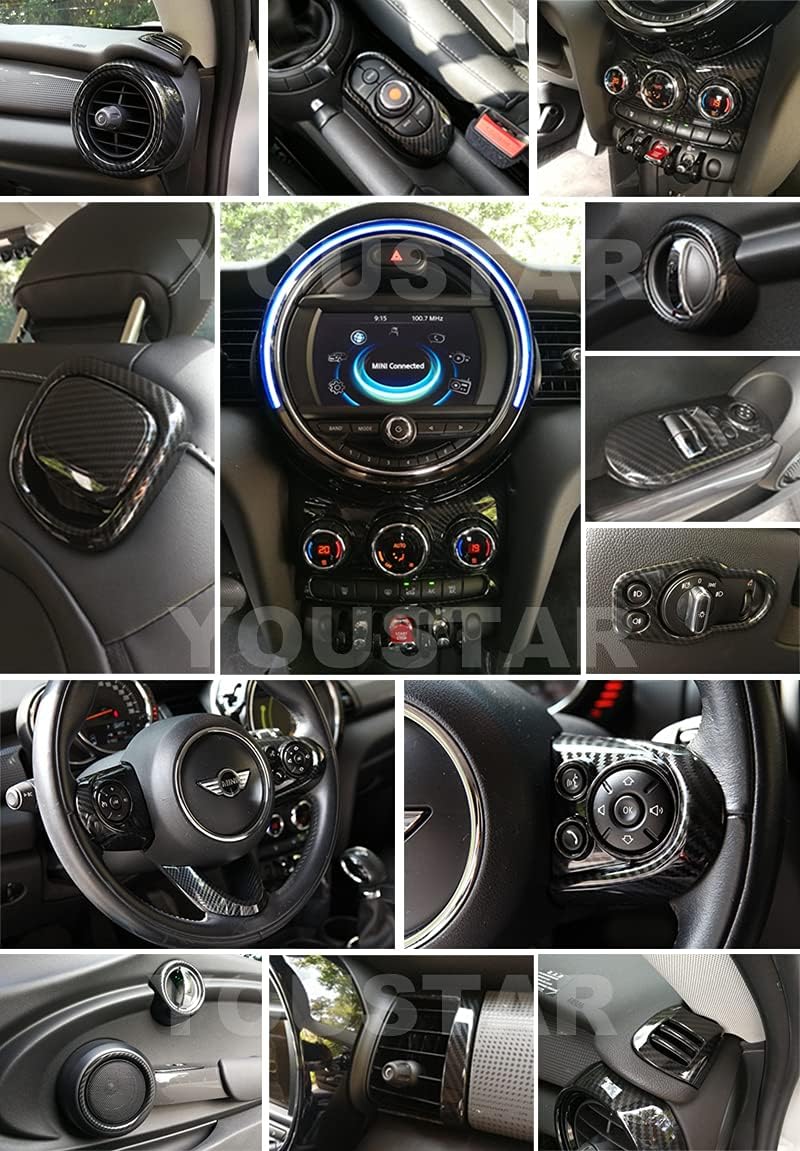 Dash Air Vent Cover Trims Carbon Effect H495
