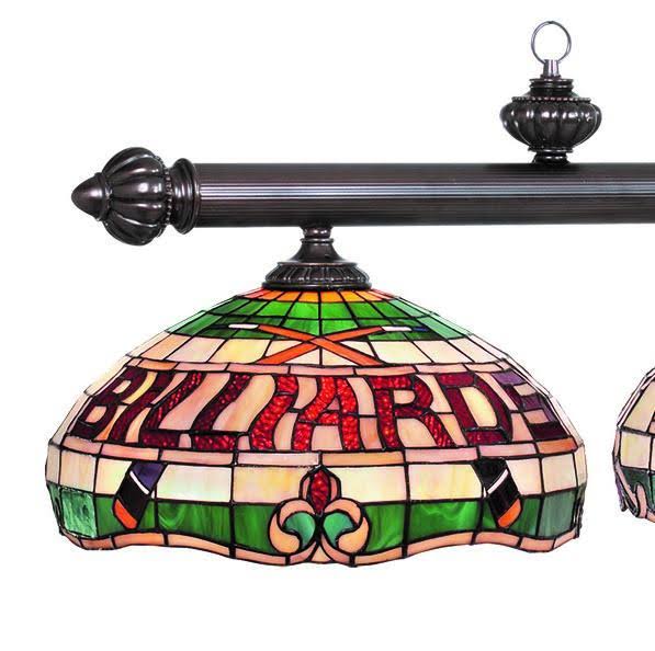 3 Shade Stained Glass Billiard Light U6901