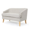 Beige Fabric Loveseat U15521