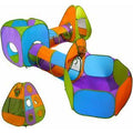 5-Piece Kids Pop Up Play Tent Ball Pit Basketball Hoop Playhouse F4096