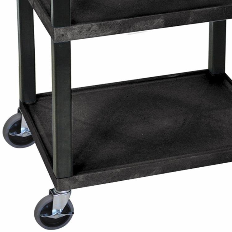 Black 3 Shelves Utility Cart T991