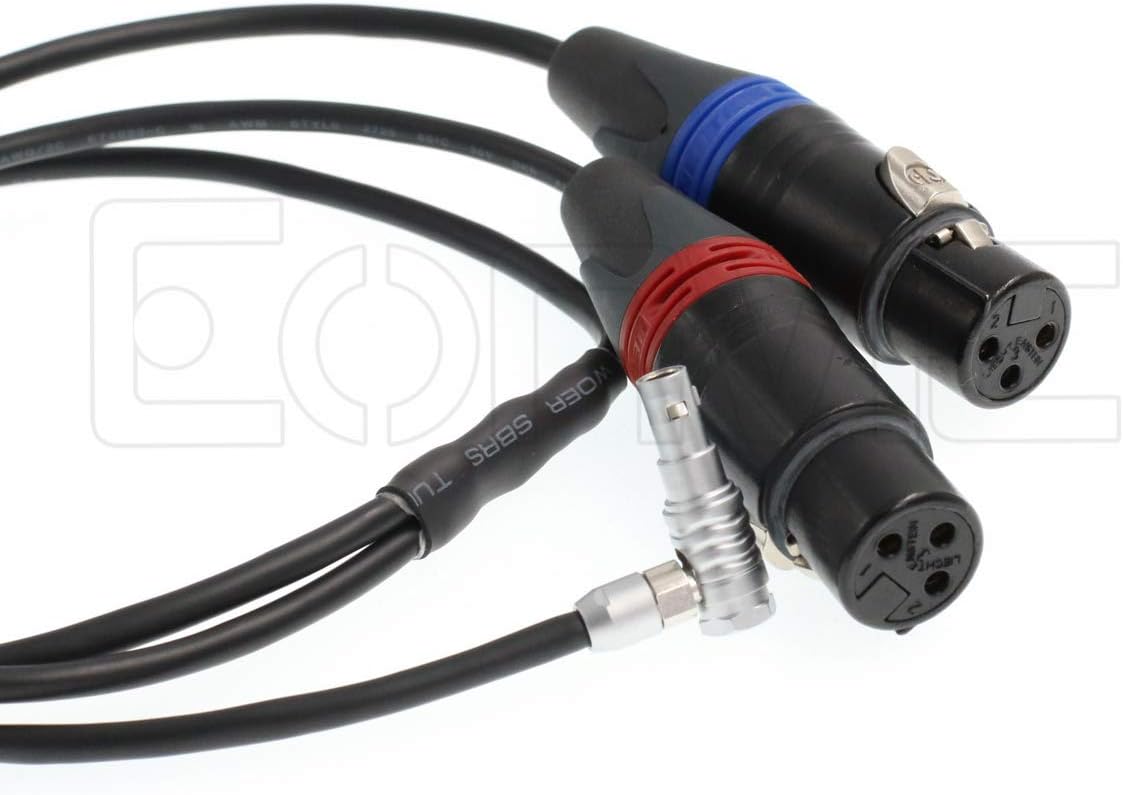 Two 3 pin XLR Female Audio Input Cable S433