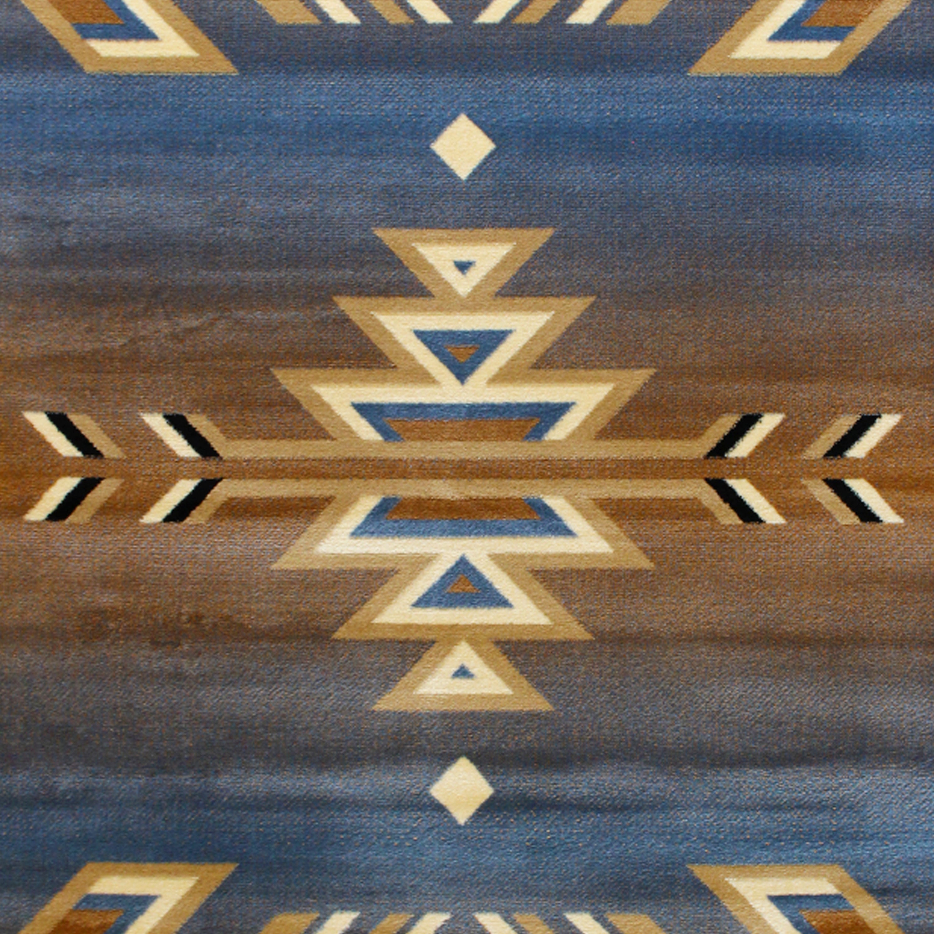 Blue 8 Feet X 10 Feet Area Rug V252