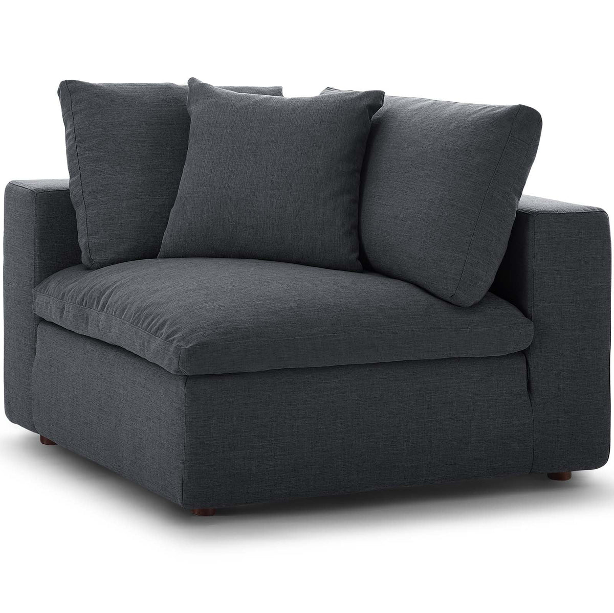 Grey Fabric Corner Sofa Chair T57129