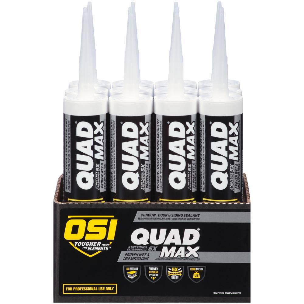 Red 9.5 fl. oz. Exterior/Interior Window, Door, Siding Sealant (12-Pack) C647043