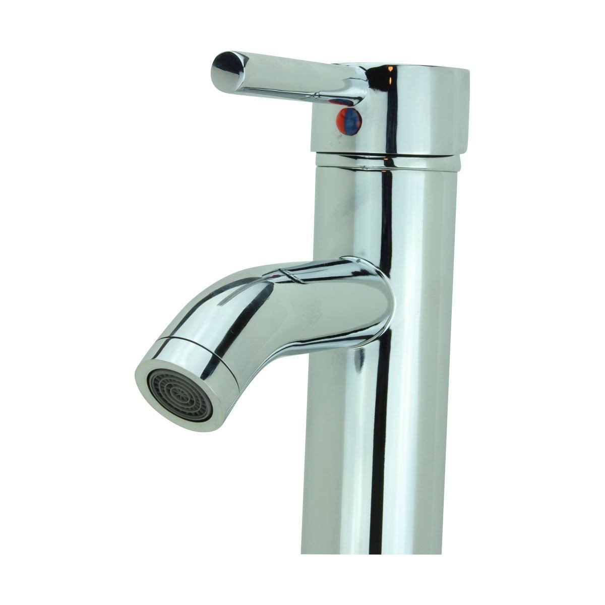 Chrome Solid Brass Single Hole Bathroom Faucet T9096