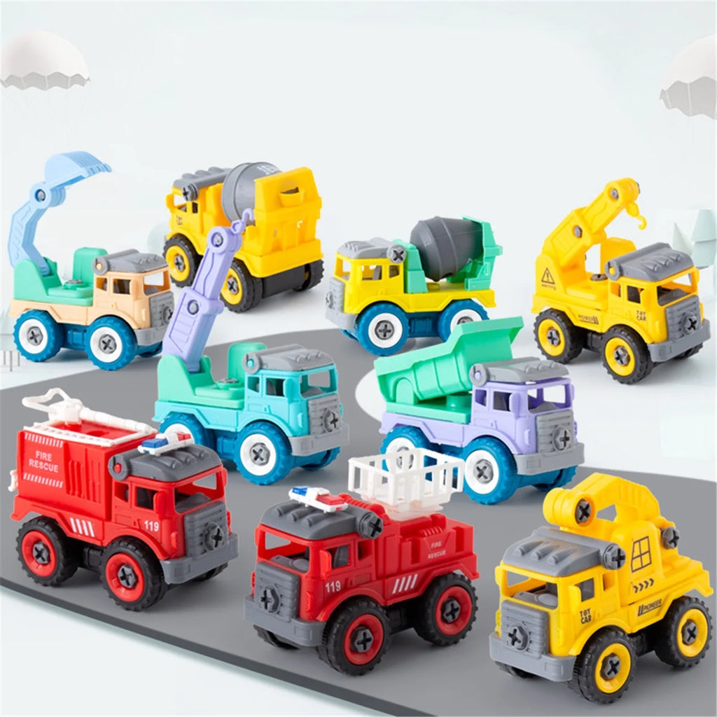 Set of 4 Construction Vehicle Toy Y97536