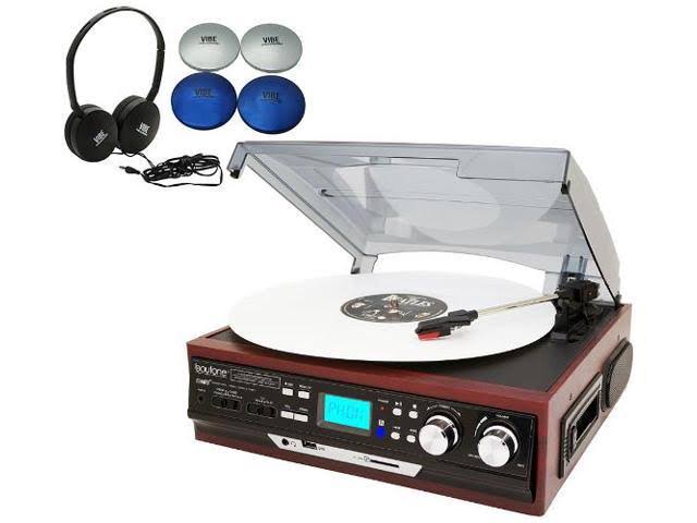 3-Speed Stereo Turntable with Headphone Wireless Speaker A92841