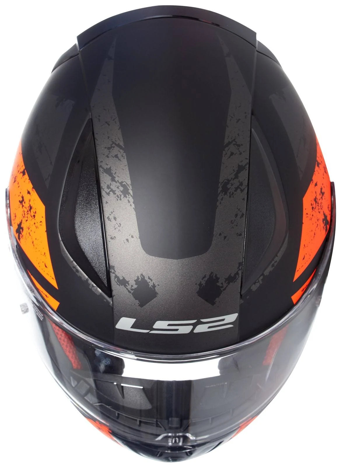 Matt Black Orange Deadbolt Helmet J678
