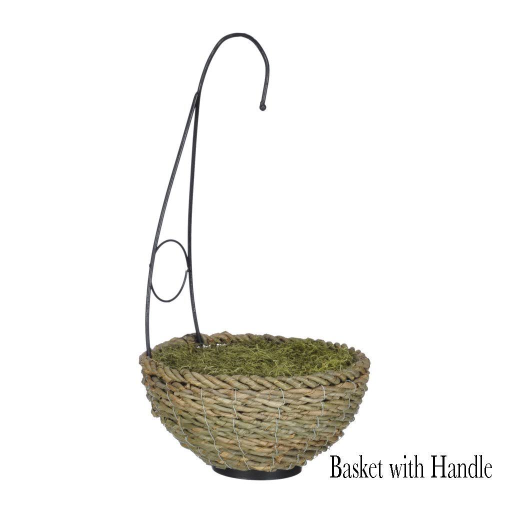 Artificial Hibiscus Hanging Basket Sunset Orange Z7867