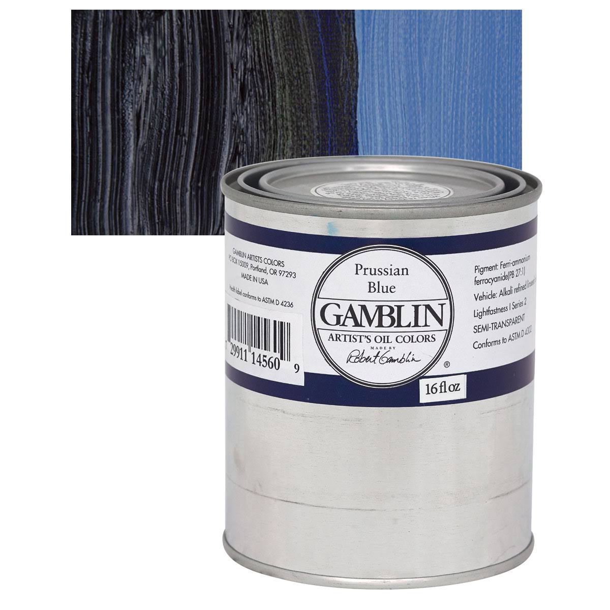 Prussian Blue 16 oz Artist Oil Color M91002