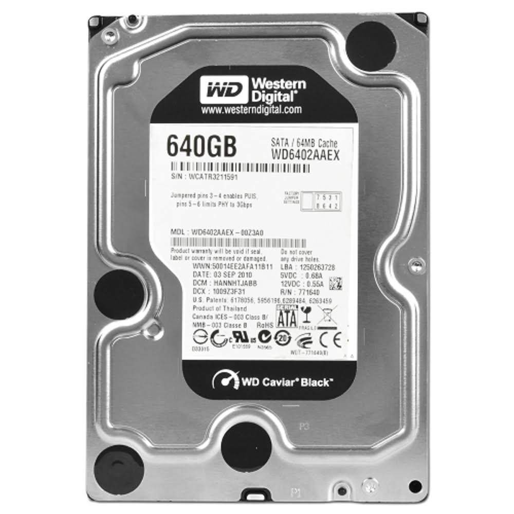 640GB 7200RPM SATA 6Gb/s 3.5in Hard Drive H2759