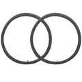 2 Pcs Black Bicycle Inner Tube 26" x 13/8 Rubber Y788434