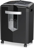 15 Sheet Cross Cut Paper Shredder with 4 Casters, 5.3 Gal Transparent Bin J377