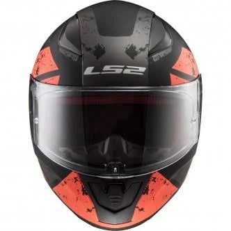 Matt Black Orange Deadbolt Helmet J678