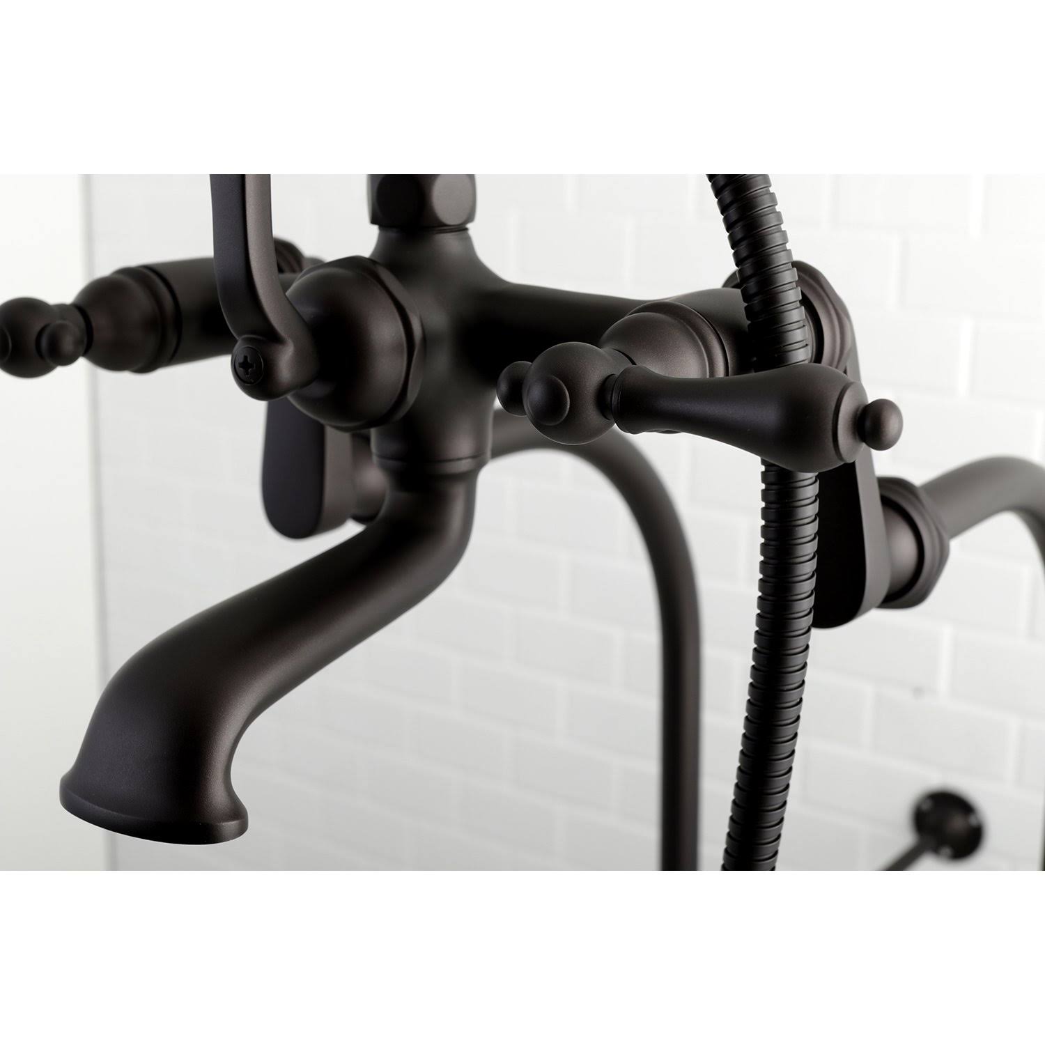 Vintage Freestanding Tub Filler Package Polished Brass O6114
