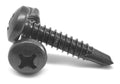 Black Oxide #2 Phillips Pan Head Self Drilling Screw, #6-20 x 1/2, Pk 10000 A2018