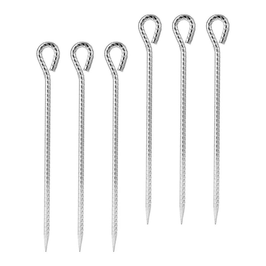 6 Pieces Tent Stakes with Hook 30CM V7474