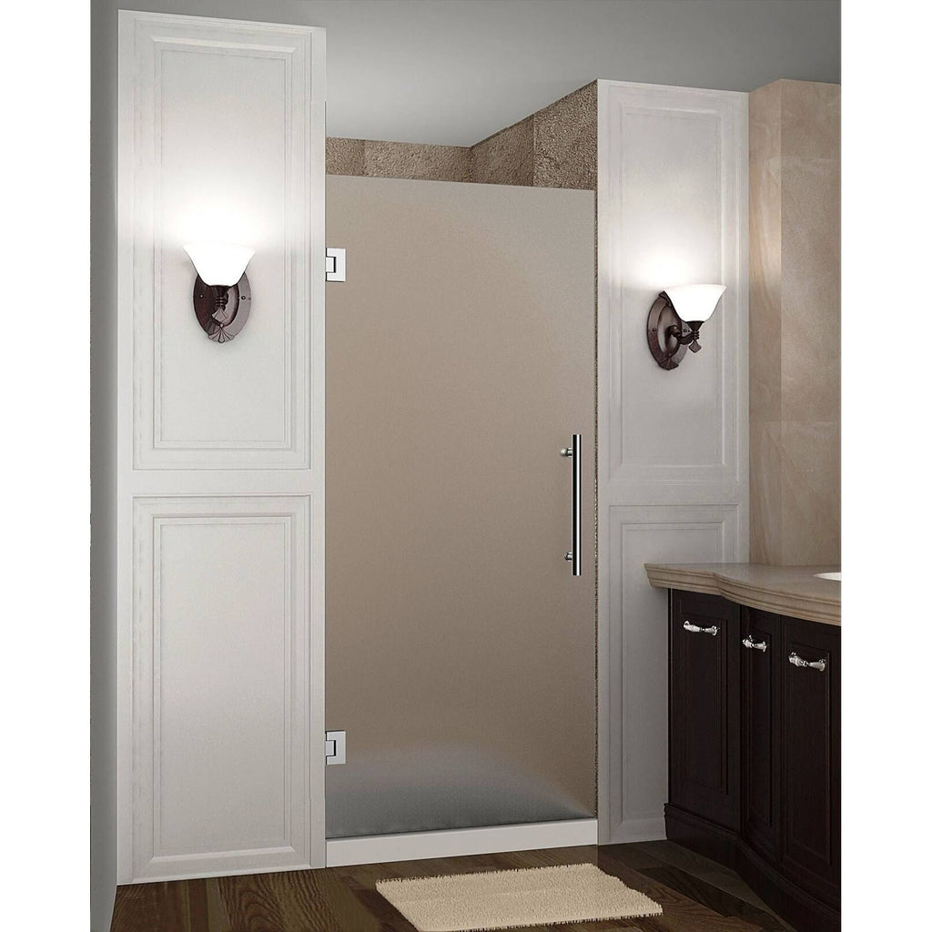 Bronze Frameless Hinged Shower Door O833592