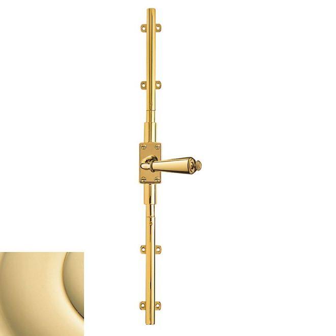 Right Handed Cremone Bolt for 8 ft. Doors - Non-Lacquered Brass N98226