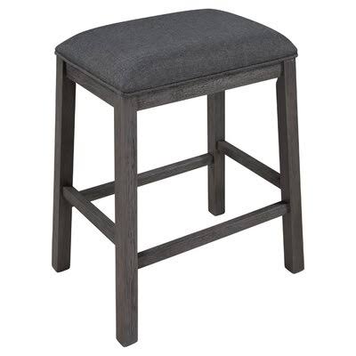 Gray Laurel Foundry 2-Piece Counter Height Wood Kitchen Dining Stools P906982