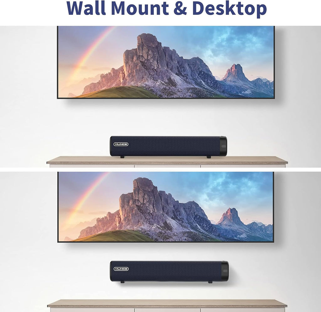 2 Pc 16-Inch Sound Bar with Wireless Bluetooth 5.0 D261037