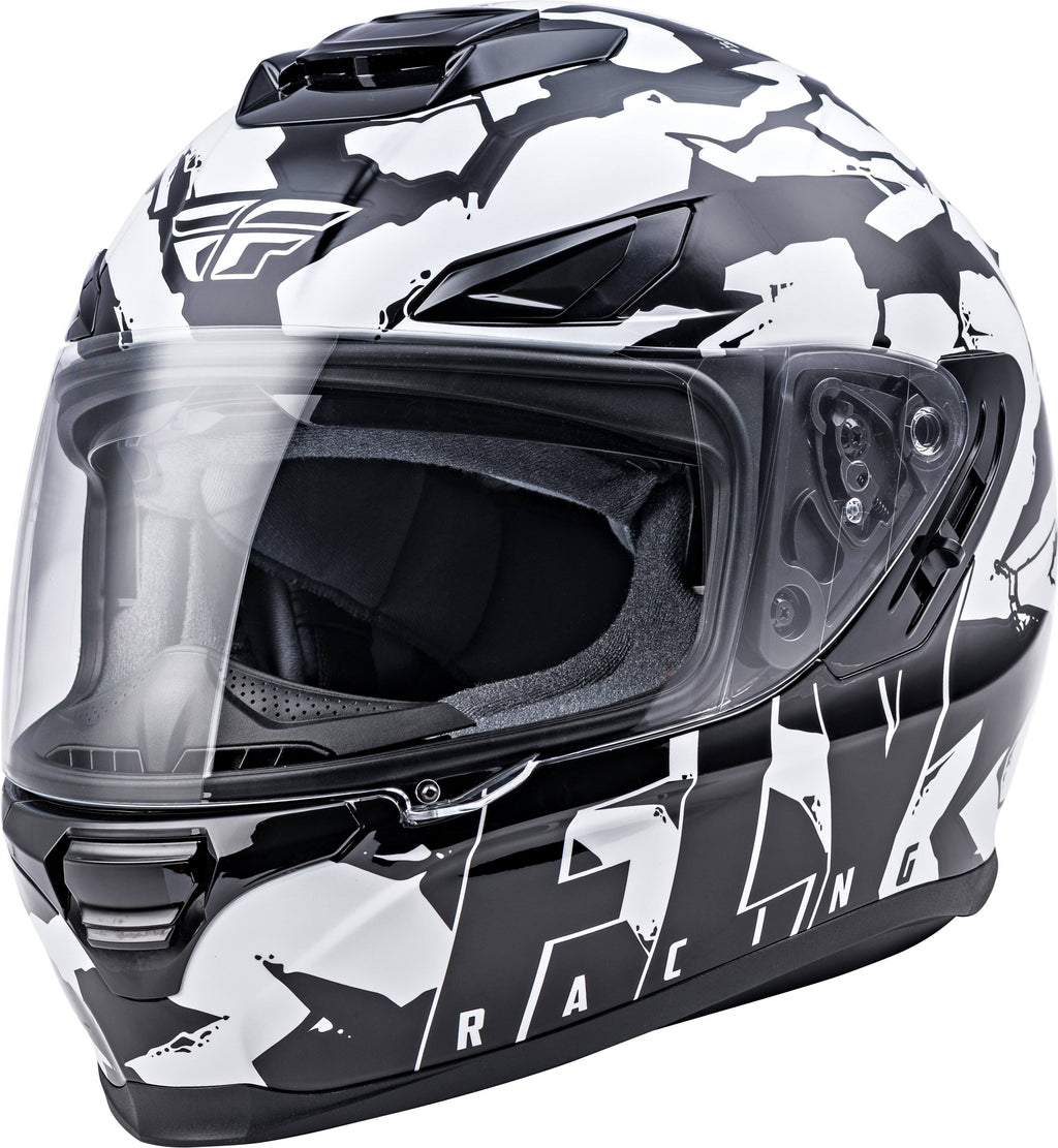 Camo Black White Helmet A8419
