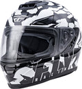 Camo Black White Helmet A8419