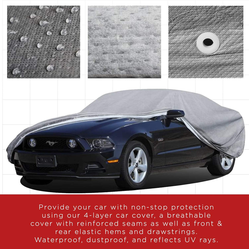 Car Cover 4 Layers Pack of 2 L3750