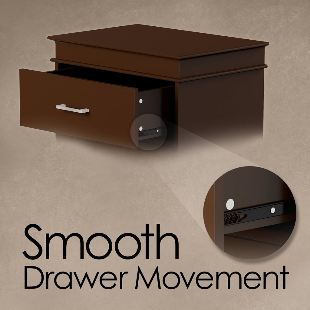 2-Drawer End Table Dark Brown I910161