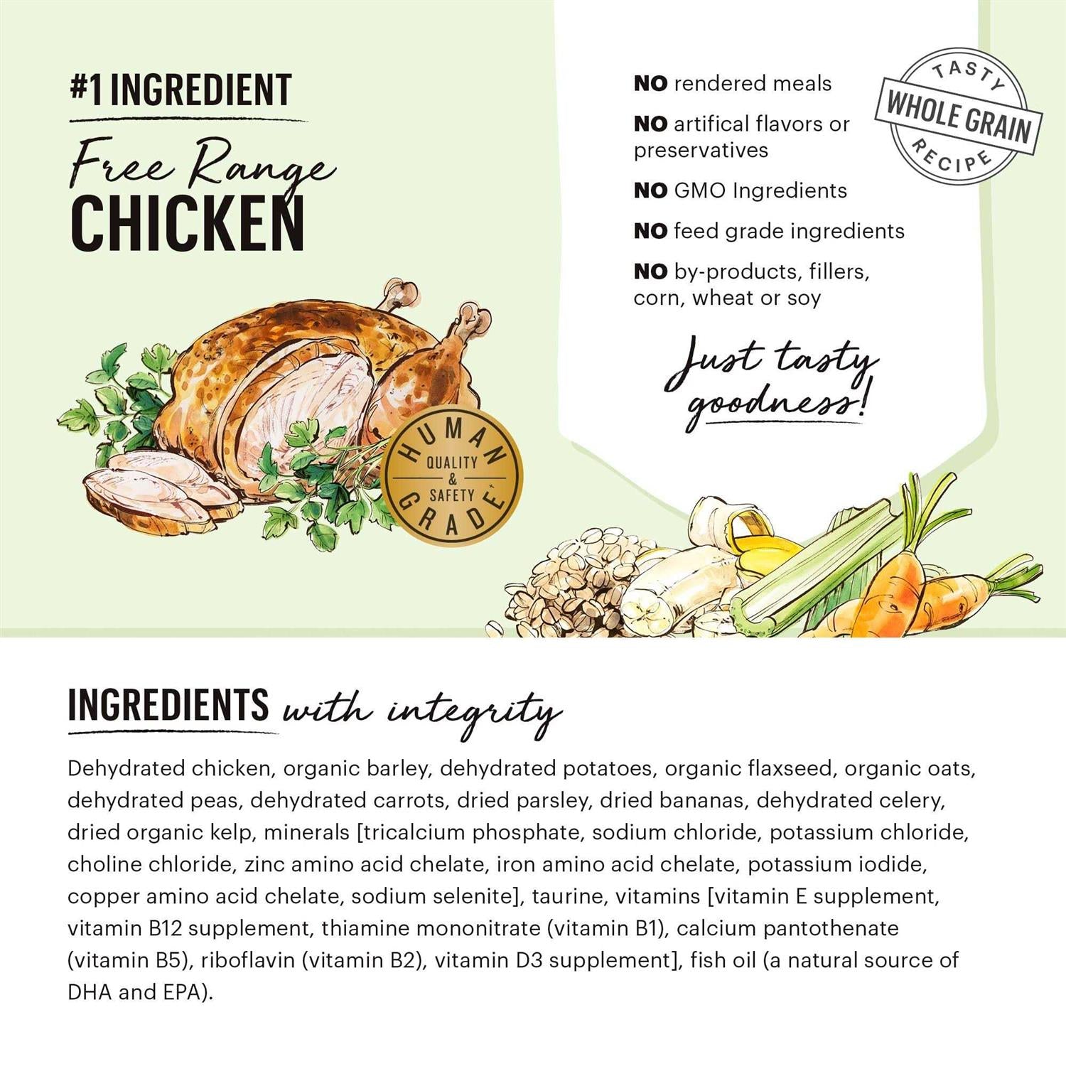 Dehydrated Whole Grain Chicken Dog Food O5476