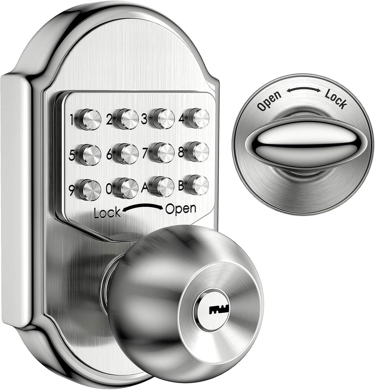 Keyless Entry Keypad Deadbolt Door Lock 304 Stainless Steel Mechanical I501964