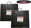 Medium Outrigger Pad 24" x 24" x 1.5" Thick Black (2 Pack) A9668