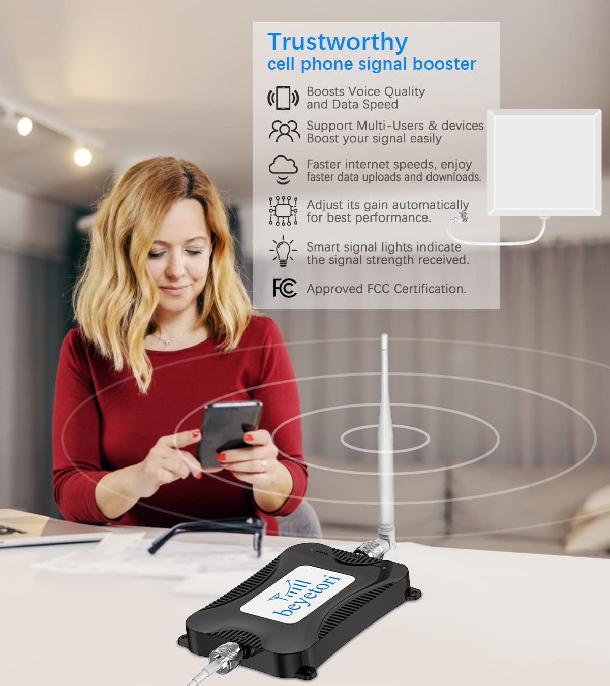Cell Phone Signal Booster 4G LTE 5G Band 12/17 E636