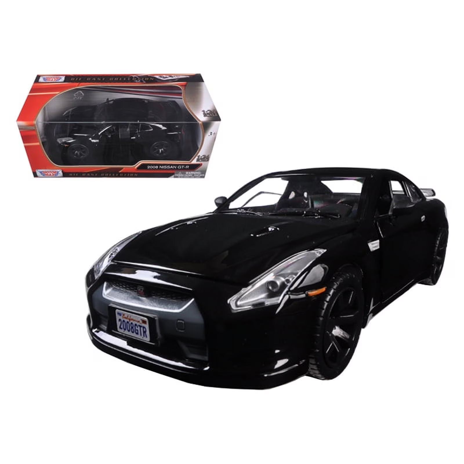 Glossy Black 1/24 Diecast Model Car N42882
