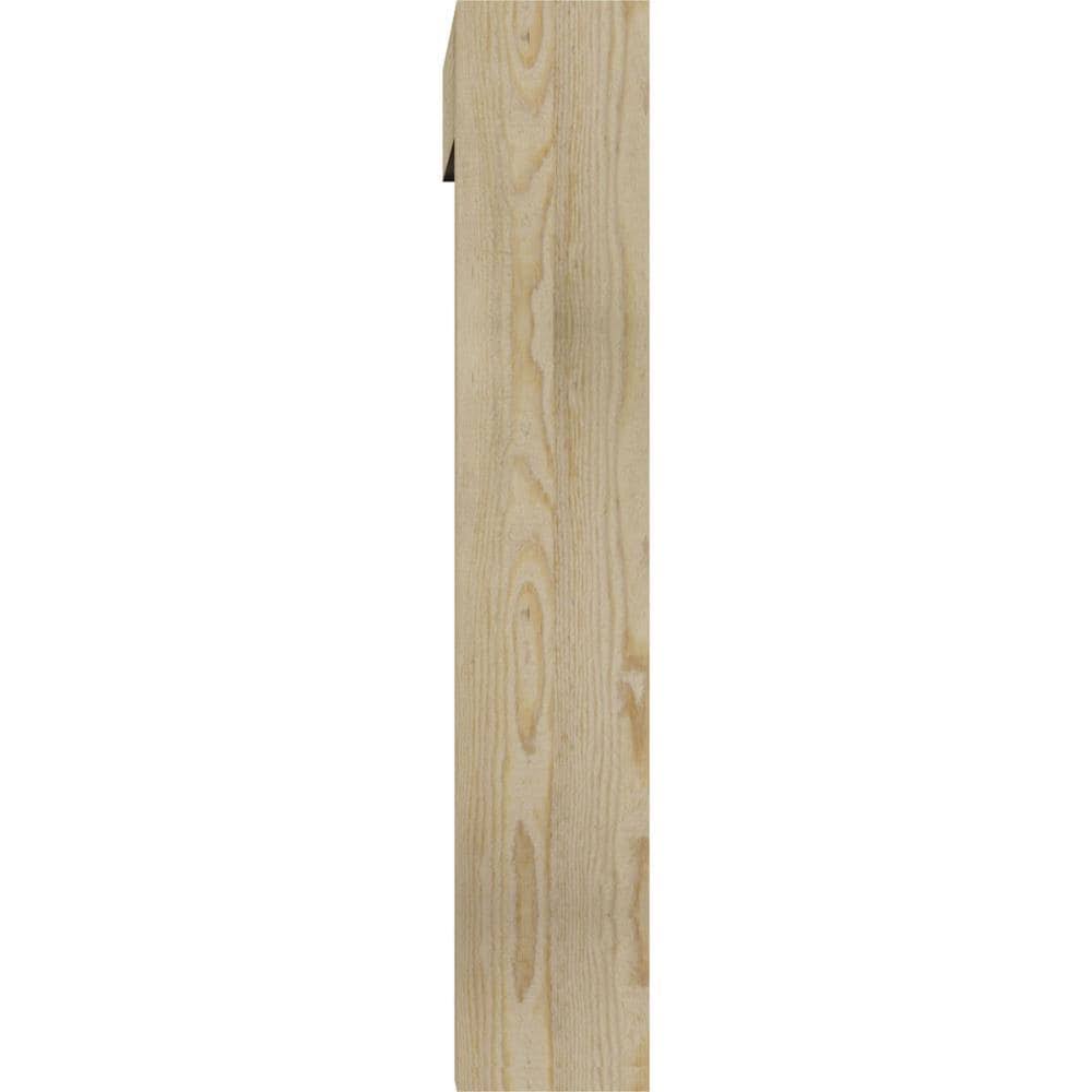 6x22W x 26x22D x 34x22H Douglas Fir Bracket with Offset Brace F221