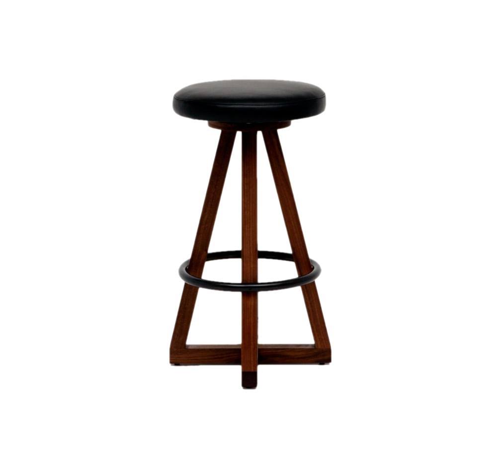 Bleached White Oak Stool G838