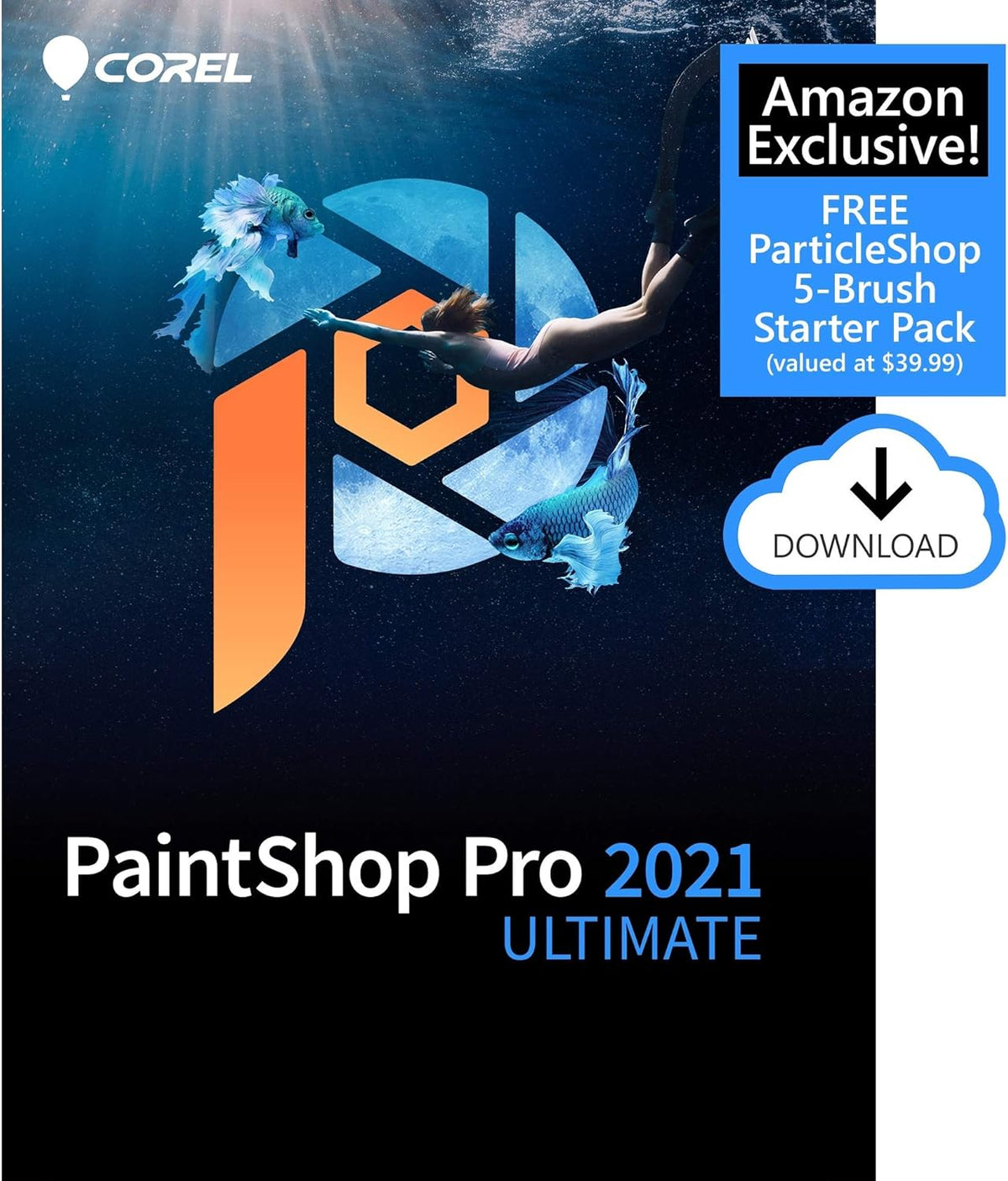 PaintShop Pro 2021 Ultimate Photo Editing Software [PC Disc] W858