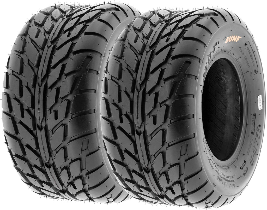 Set of 4 ATV UTV Flat Track Tires 19x6-10 Front & 20x10-9 Rear, 6 PR, Tubeless L498