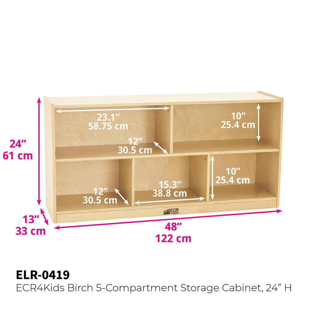 Birch 5 Compartments Storage Cabinet K993