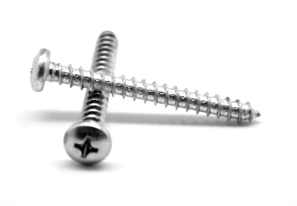 #7-19 x 1 Sheet Metal Screw Phillips Pan Head Type AB Low Carbon Steel Zinc Plated Y17373