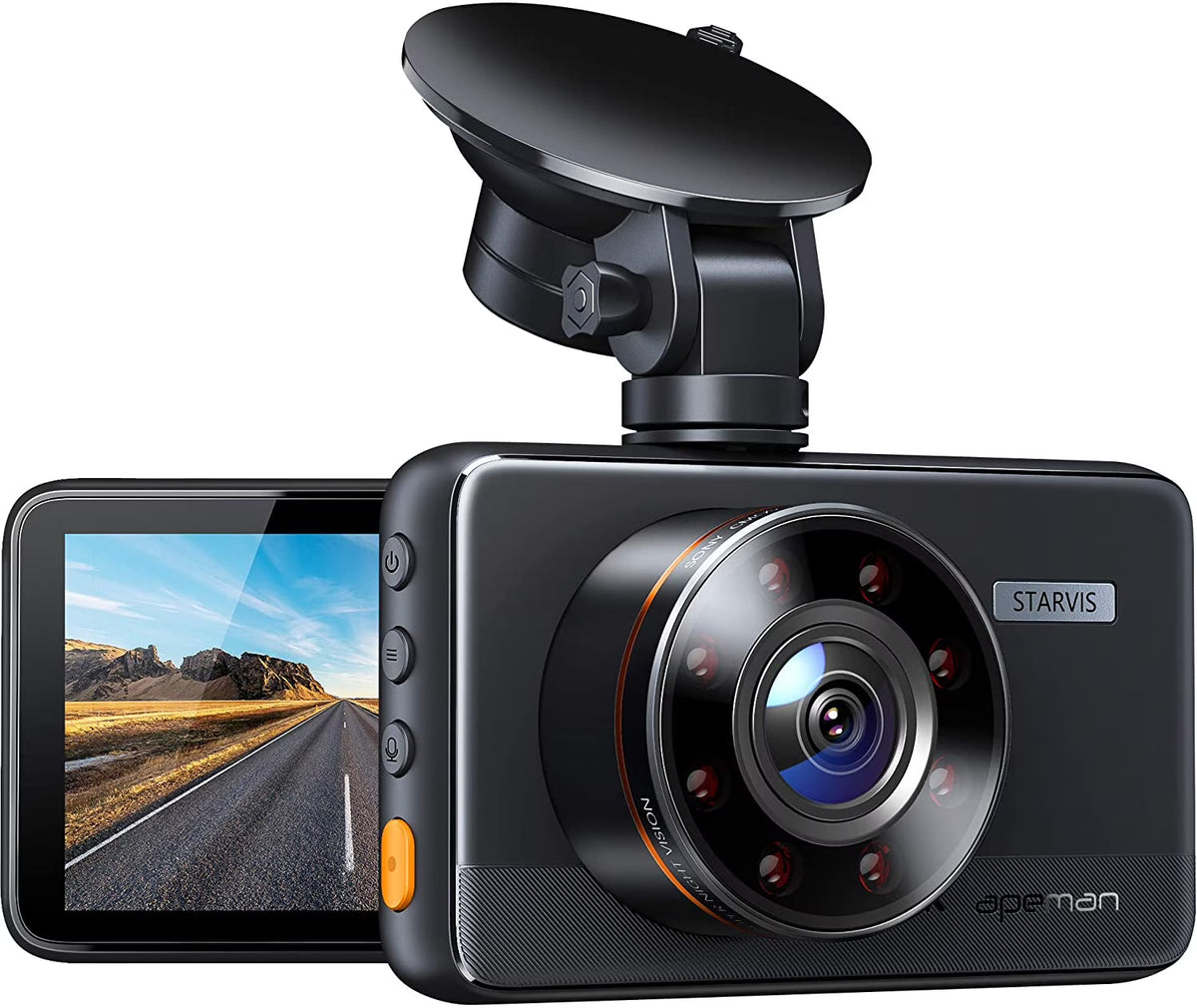 1080P Dash Cam with 170° Wide Angle, Black L307746