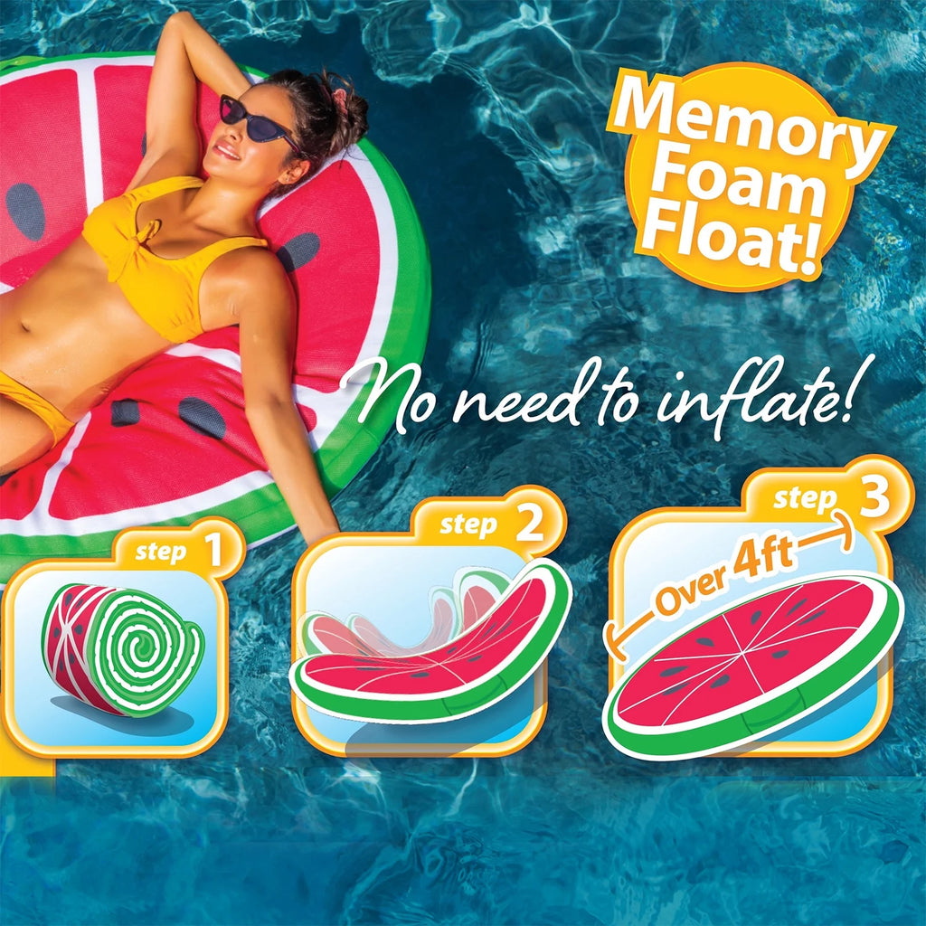 Watermelon Mesh Memory Foam Pool Float Lounger V91941