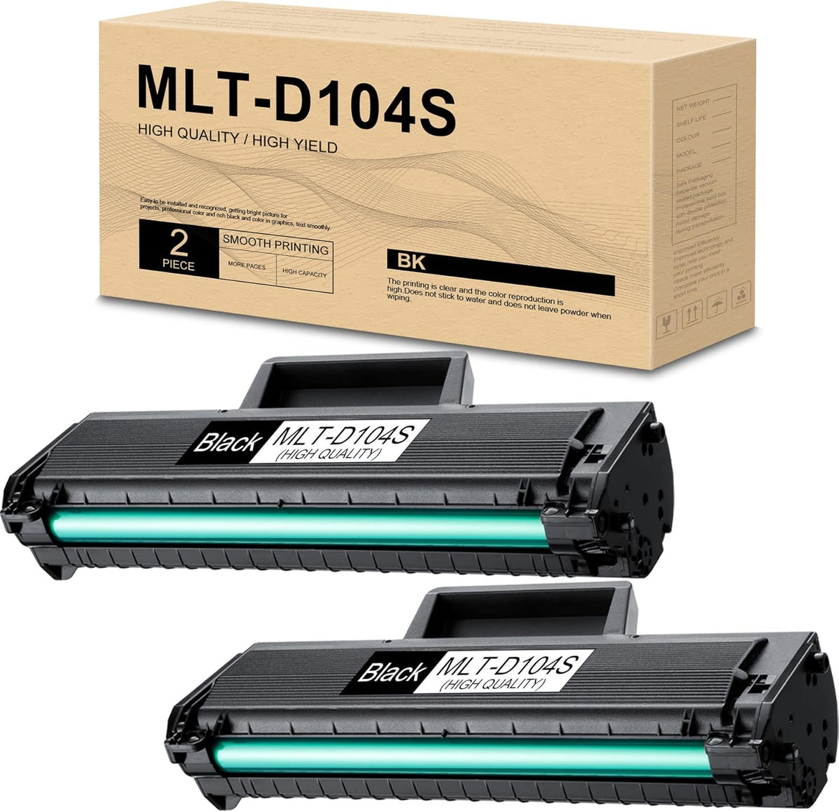 2 Pack Black Toner Cartridge G7379