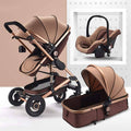 Multifunctional 3 in 1 Baby Stroller High Landscape Folding Carriage Shock Absorption Newborn Stroller F895766