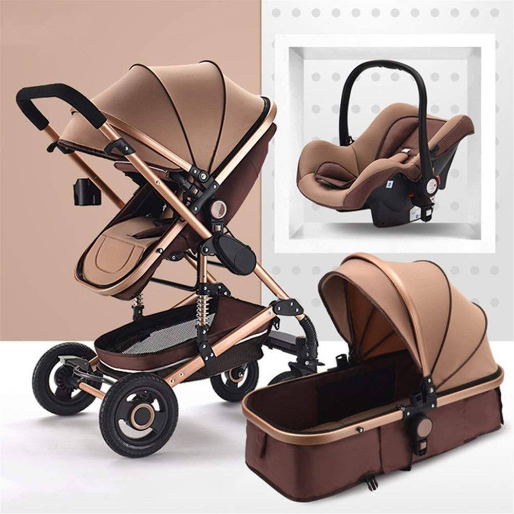 Multifunctional 3 in 1 Baby Stroller High Landscape Folding Carriage Shock Absorption Newborn Stroller F895766
